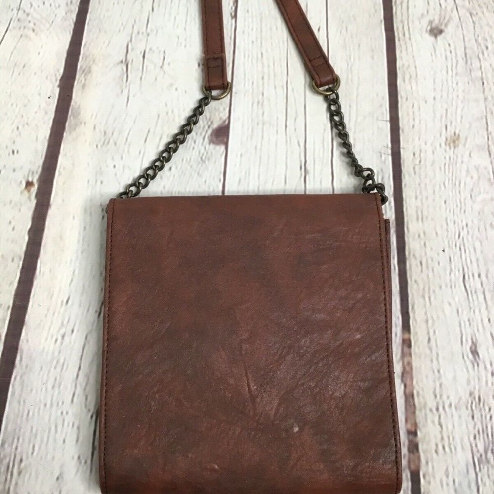 Mossimo Supply Co Women’s Brown Hippie Ethno Style Small Crossbody Handbag - Picture 7 of 13